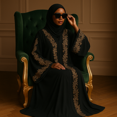 Collection Abaya et Jilbab élégants pour femme, modèles de luxe style Dubaï, parfaits pour cérémonies et occasions spéciales.