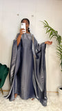 Abaya Papillon Tissu scintillant - Mona