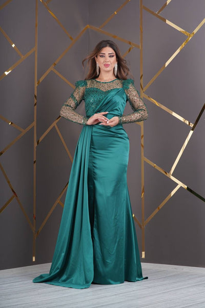 Robe de soirée verte - Lisa