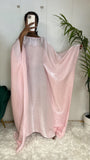 Abaya Papillon Tissu scintillant - Mona