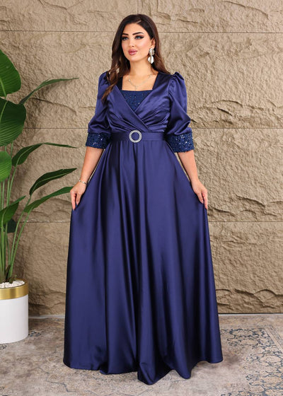 Robe de soirée bleu - Lina