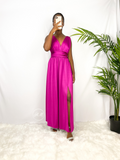 robe de cocktail fushia