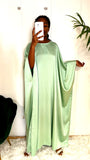Abaya papillon à strass - Lila