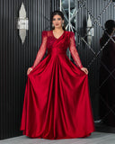 Robe de soirée bordeaux - Tina