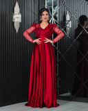 Robe de soirée bordeaux - Tina