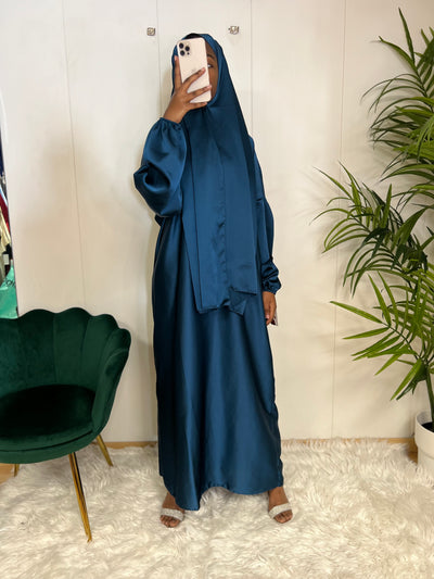 Robe de prière avec voile intégré - Mina