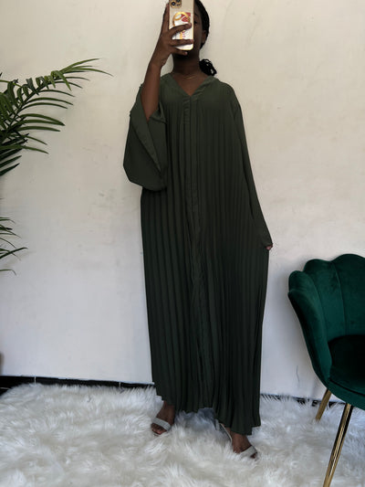 Abaya plissée