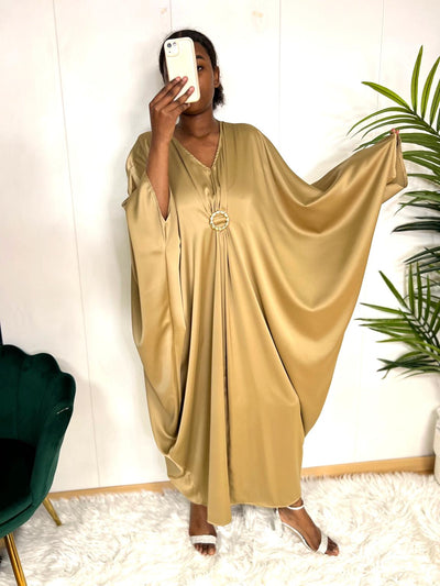 Robe Satin Grande taille Élégante