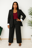 Tailleur femme rayé – Ensemble pantalon & veste élégant