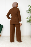 Tailleur femme rayé – Ensemble pantalon & veste élégant
