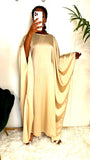 Abaya papillon à strass - Lila