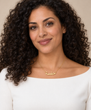 Collier prénom arabe personnalisé – Acier inoxydable doré