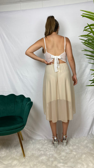 Robe de soirée asymétrique