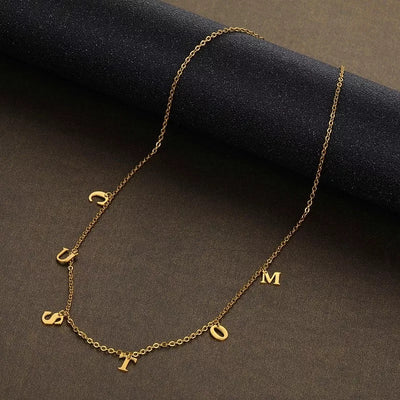 Collier personnalisé prénom en acier inoxydable