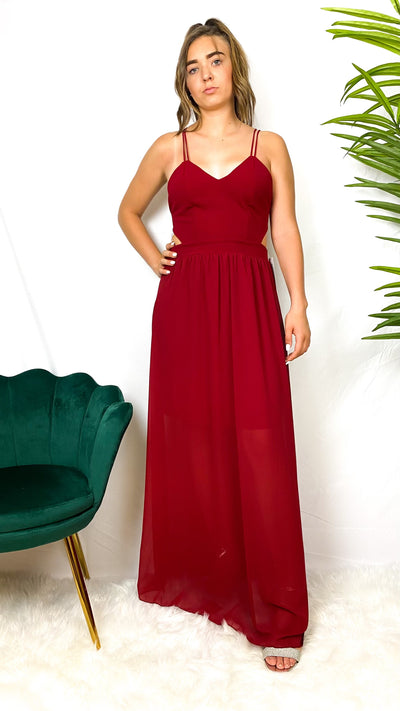 Robe de cocktail élégante dos nu croisé