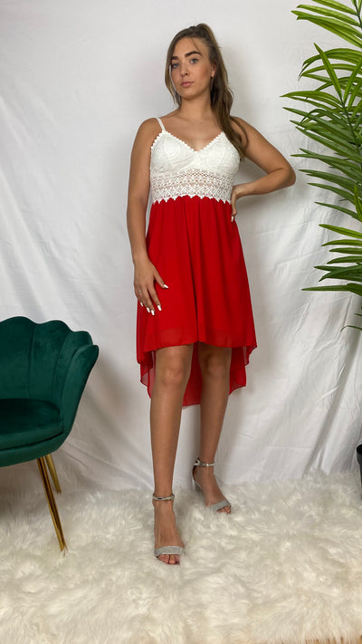 Robe de soirée asymétrique