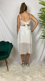 Robe de soirée asymétrique