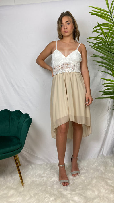 Robe de soirée asymétrique