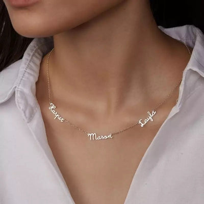 Collier personnalisé prénom en acier inoxydable