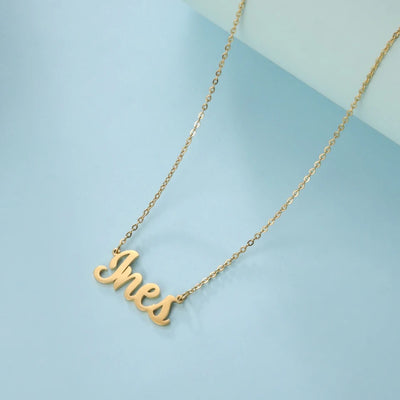 Collier personnalisé prénom en acier inoxydable