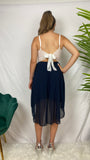 Robe de soirée asymétrique