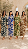 Robe longue fluide taille unique 36 à 48 disponible en quatre couleurs