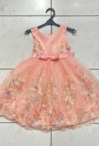 Robe de cérémonie fille Corail