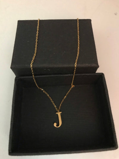 Collier pendentif Lettre Initiale