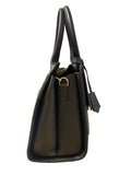 Sac à main noire bi matière