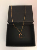 Collier pendentif Lettre Initiale