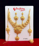 Parure de bijou plaqué or 2 pièces Modèle Sia