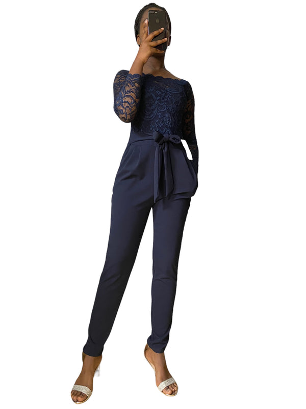 Combi bleu marine femme