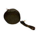 sac rond effet peau de croco 