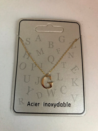 Collier pendentif Lettre Initiale