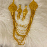 Parure de bijou plaqué or 2 pièces Modèle Sia