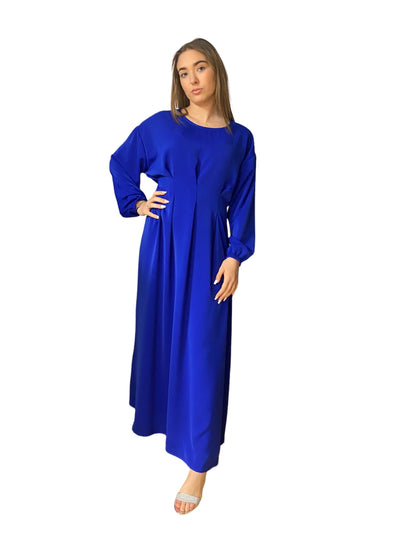Robe en satin Maria manches longues