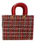 Sac à main rouge et or