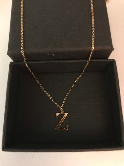 Collier pendentif Lettre Initiale