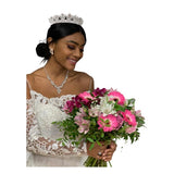 Robe de mariée sirène manche longue blanche