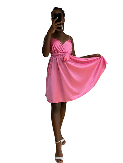 Robe de cocktail satinée Amélia