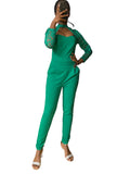 Combi verte femme