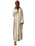 kimono en satin blanc