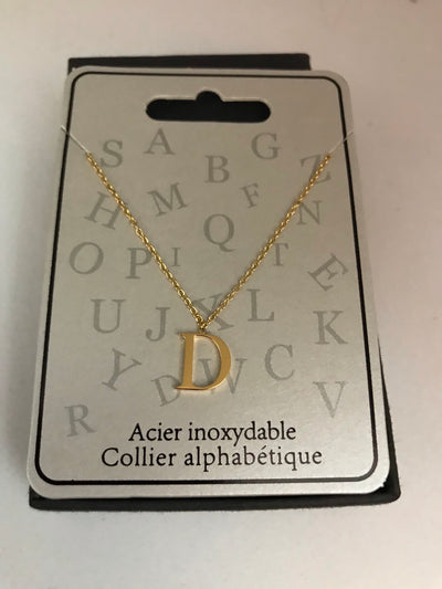 Collier pendentif Lettre Initiale