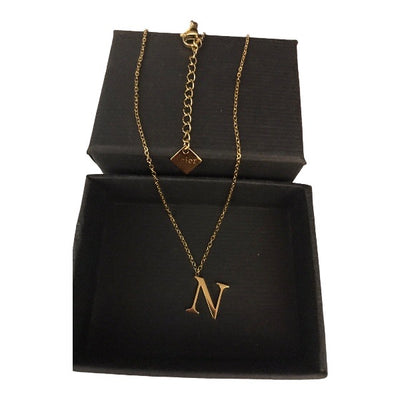 Collier pendentif Lettre Initiale