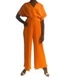 Combinaison plissée orange