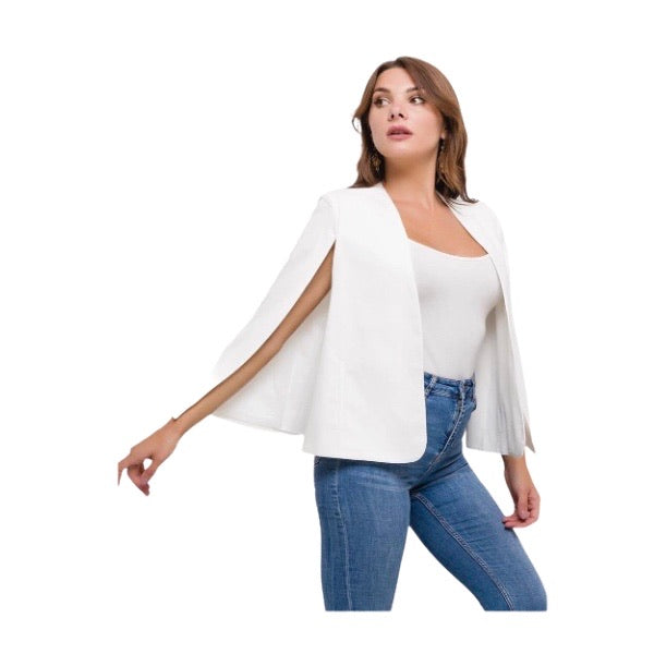 veste cape blanche