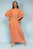 Robe droite plissée oversize